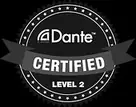 Dante Certified Level 2 badge